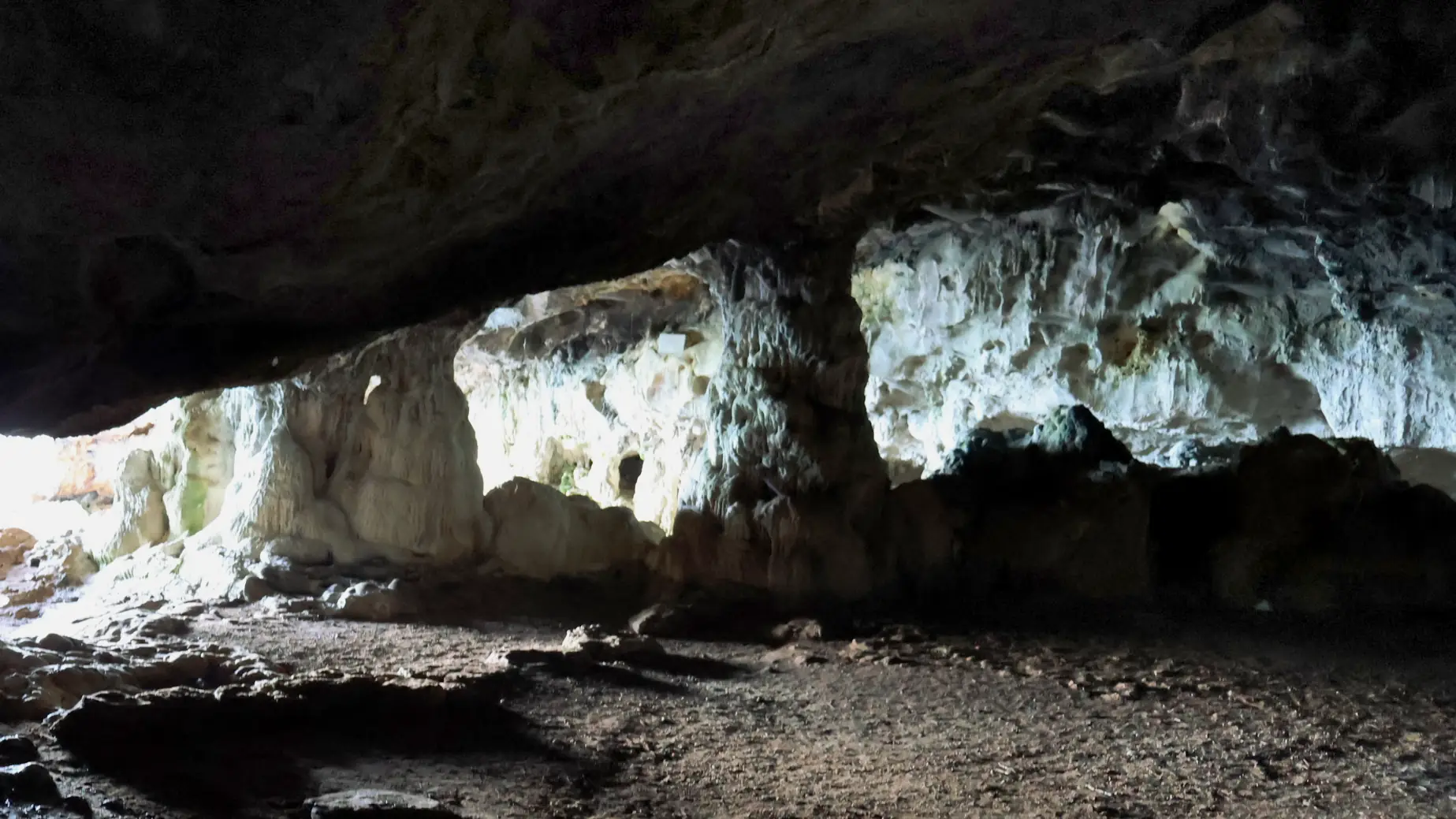 Inside the cave